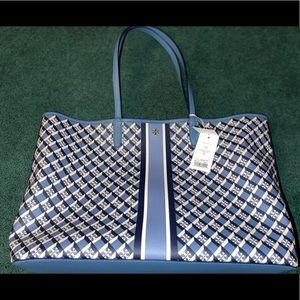 *NEW* Tory Burch Navy Geo Logo Tote💙